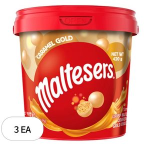 몰티져스 카라멜 골드 초콜릿, 420g, 3개