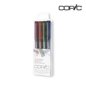 아트박스/아트피스 COPIC 코픽 멀티라이너 4본조 컬러세트