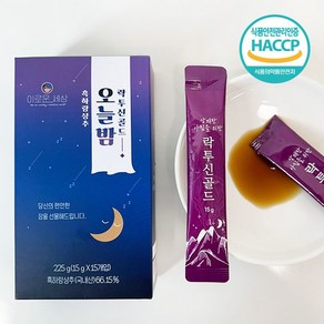 흑하랑상추 오늘밤 락투신골드 숙면에도움되는 잠오는 꿀잠 액상 차, 1500mg, 1개, 15개입