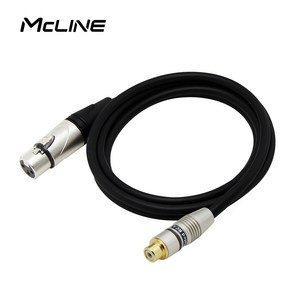 RCA XLR 캐논 변환케이블 스피커 앰프 믹서 오디오선 음향 연결선, MC-HA31 RCA/암-캐논/암 30CM, 1개