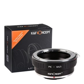 KnF PK-M4/3 렌즈 어댑터 펜탁스 K 렌즈 - M43 바디 (뒤캡옵션) Pentax K Lens to M4/3 adapte (M43 cap option), 1개, PK-M4/3 어댑터