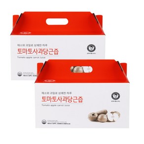 [김재식헬스푸드] 토마토 사과 당근즙 100ml 30팩 2박스, 2개