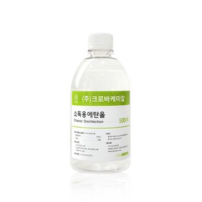 크로바 소독용에탄올 83% 500ml 소독용알콜 의약외품 에탄올리필