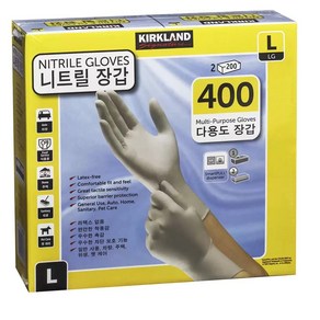 커클랜드 니트릴 장갑 S/M/L 좌우공용 400장, 1개