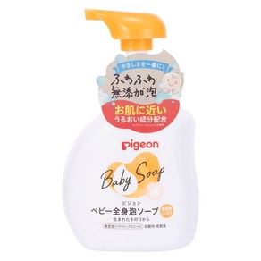 비둘기 Pigeon 아기 전신 거품 비누 촉촉한 500ml, 1개