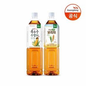 옥수수수염차 1.5L 6pet + 밀싹보리차 1.5L 6pet/차, 없음, 단품없음