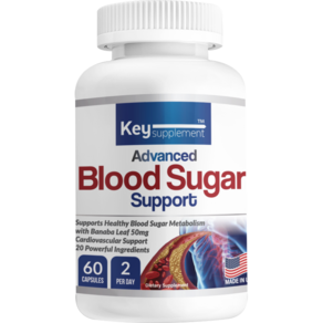 키서플리먼트 어드밴스드 블러드 슈가 서포트 Key SupplemeAdvanced Blood Suga Suppot 60 cap, 60정, 1개