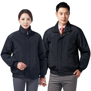 KSK-108 남자 추동 점퍼 블랙 S~3XL 회사 유니폼 근무복 작업복 가을 겨울 잠바 빅사이즈 방한복 일육