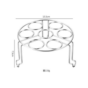 스팀 쌓을 수 스테인리스 스틸 계란 찜기 스탠드 랙 트레이 멀티 홀 요리 냄비, [02] B, 2)B, 1개