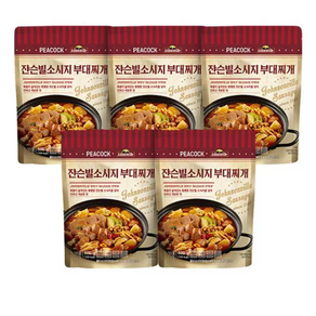 피코크 쟌슨빌 소시지부대찌개 500g, 5개