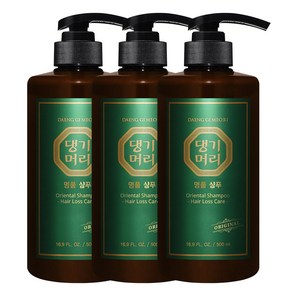 댕기머리 오리지널 명품 샴푸, 500ml, 3개