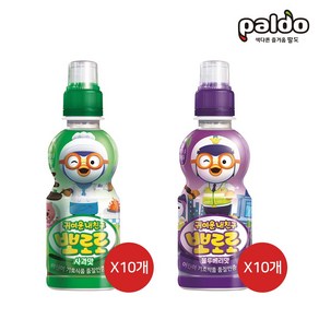 팔도 뽀로로음료 사과235mlX10개 + 블루베리235mlX10개, 235ml