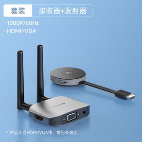 포함 Hagibis G9W 세트구성 5G HDMI VGA 무선 송수신기 1080P 송신기 수신기 50m, B.G6W 세트, 1개