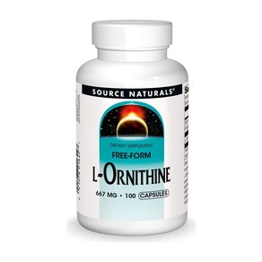 소스 내추럴스 엘 오르니틴 L Onithine HCI 667mg 100캡슐, 1개, 100정