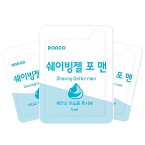 도루코 페이스 일회용 쉐이빙젤 3ml 쉐이빙 젤, 100개