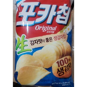 오리온 포카칩 오리지널 대용량 지퍼백 390g, 4개