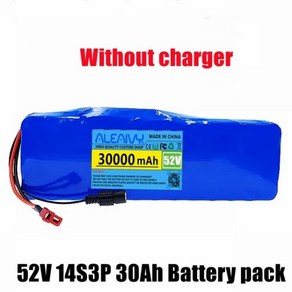 리튬 배터리 자동차 전기 자전거 스쿠터 충전기 52V 14S3P 30Ah 30000MAh 18650 1000W, 52v30ah, 1) 52v30ah