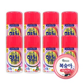 산도깨비 향기속으로 방향제/자동분사기 리필 향캔, 피치, 8개, 290ml