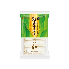 롯데 찰옥수수 미니샌드 5입, 100g, 4개