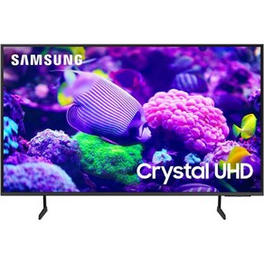 SAMSUNG 65인치 클래스 크리스탈 UHD 4K DU7200 시리즈 HDR 스마트 TV 사물 추적 사운드 라이트 PuColo Motion Xceleato Mega C, 43-Inch