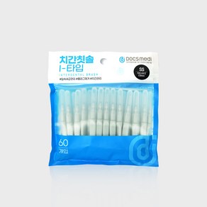 닥스메디 치간칫솔 60개 맞춤별 세트 ssss sss ss s m 0.4mm 0.7mm 0.8mm 1mm 1.2mm, 1세트, 60개입