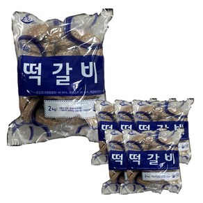 씨밀레 드림애 떡갈비 2kg 1박스 5개입, 1개