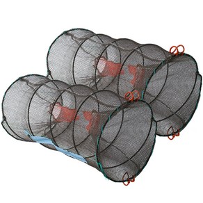 카시안 고기잡이 통발 2개 세트 민물 바다 그물망 어망 뜰채 고기망 물놀이 낚시용품