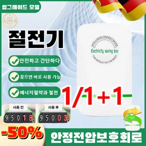 1+1 독일스마트전기절감기 스마트고성능전기절감기 안전/절감/전기요금을줄여줌, 절전기x1만