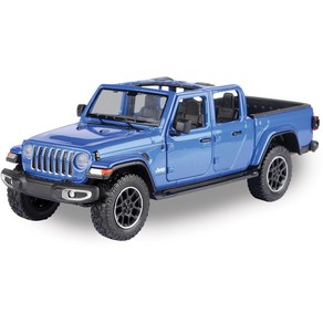 [모터맥스] 1:27 지프 글래디에이터 픽업 트럭 Motomax Toy 2021 Gladiato Pickup Tuck Diecast Model, 오버랜드 오픈탑 블루, 1개