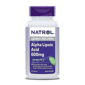 Natol 나트롤 알파리포산 600mg 45 타블렛