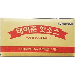 일회용 핫소스 태원 4gx1000개 포장용 배달용 캠핑 매운요리 매콤한맛, 4kg, 1박스