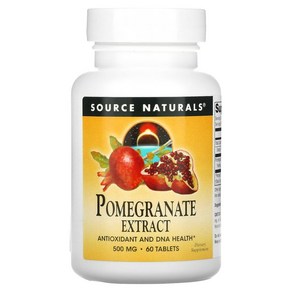 소스내추럴스 석류 추출물 엘라그산 포메그래네이트 Pomeganate 250mg 60정, 1개