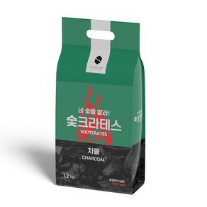 숯크라테스 캠핑용 바베큐숯 차콜 1.2kg