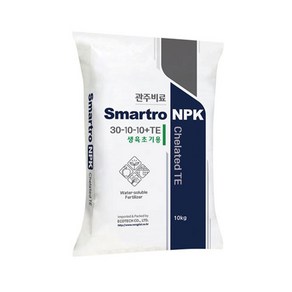 Smato NPK 30-10-10 10kg 생육초기 수용성복합비료, 1개