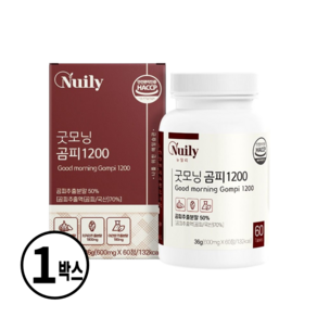 굿모닝 곰피 1200 600mg 60정, 1박스