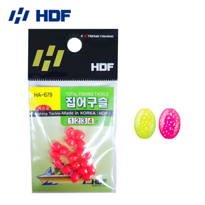 HDF 집어 구슬 형광 레드