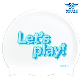 XBL-3227 렛츠소다 엑스블루 실리콘 수모 수영모 MG, XBL-3227 렛츠소다-MG-WHT, 1개, 기본/XBL-3227 렛츠소다-MG-WHT