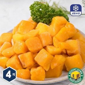 재호 냉동 망고 다이스, 4개, 1kg