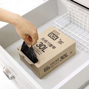 휴지통전용비닐 쓰레기봉투 30Lx100매 배접형, 30L, 1개