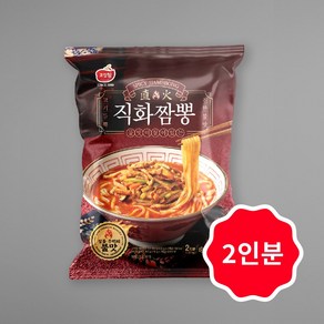 고것참식품 짬뽕 맛집 직화 짬뽕 hm 2인분 불맛 간편 조리 면 포함 캠핑 중화 밀키트, 1개