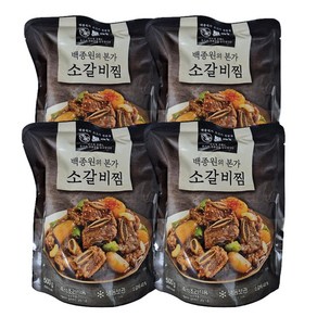 백종원 본가 특제 비법소스 소갈비찜, 500g, 4개