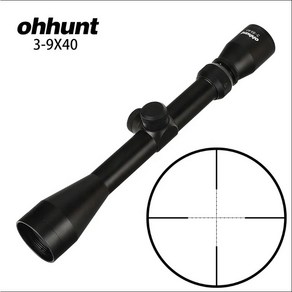 스코프 조준경 Ohhunt 3-9x40 와이어 거리 측정기 레티클 또는 밀 도트 레티클, 높은 20mm 링, 1개