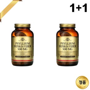 1+1 솔가 차전자피 식이섬유 500mg 200 베지 캡슐 섬유질 차전자피 분말 껍질, 200정, 2개