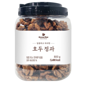 코스트코 그린너트 호두정과 800g 호두강정 달콤 바삭 간식 안주 비정제설탕, 1세트, 800mg