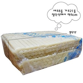 별가식품/밀절단/떡볶이떡/3.75kg/목침//밀떡볶이/떡꼬치/밀방/목침/절대/판떡/긴대/왕대/분식/치킨밀떡/가래떡, 1개, 3.75kg