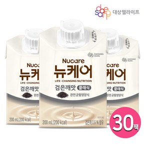 [대상웰라이프] 뉴케어 구수한맛 검은깨맛 아셉틱 200ml x 30팩, 30개