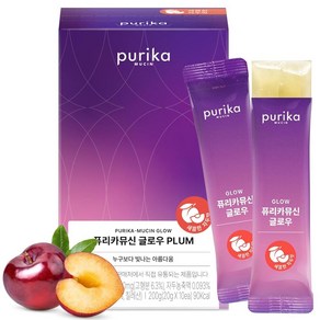 PURIKA MUCIN 1200mg 뮤신 콜라겐 펩타이드 젤리 스틱 비오틴 비타민 C 및 히알루론산 키위 맛 K-Beauty 피부 탄력성 네일 모발 지원 글로우 스틱, PURIKA MUCIN 1200mg 뮤신, 콜라겐 펩타, 1개