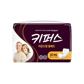 GAD01071_120키퍼스 라운드형 패드 120매 30매X4팩 성인용 속기저귀