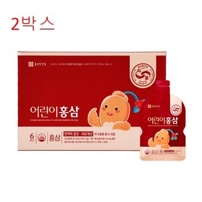 종근당건강 어린이 키즈 유아 홍삼 스틱 액 제품 20ml x 30포, 30회분, 2박스