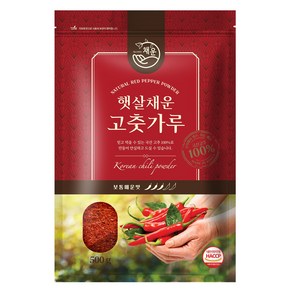 햇살채운 국산 고춧가루 500g 고운굵기 보통매운맛, 1개